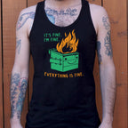 Everything Is Fine Smiling Dumpster Fire