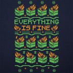 Everything Is Fine Dumpster Fire Ugly Sweater Pattern