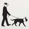 Face Cones Man and Dog Wearing Cone of Shame