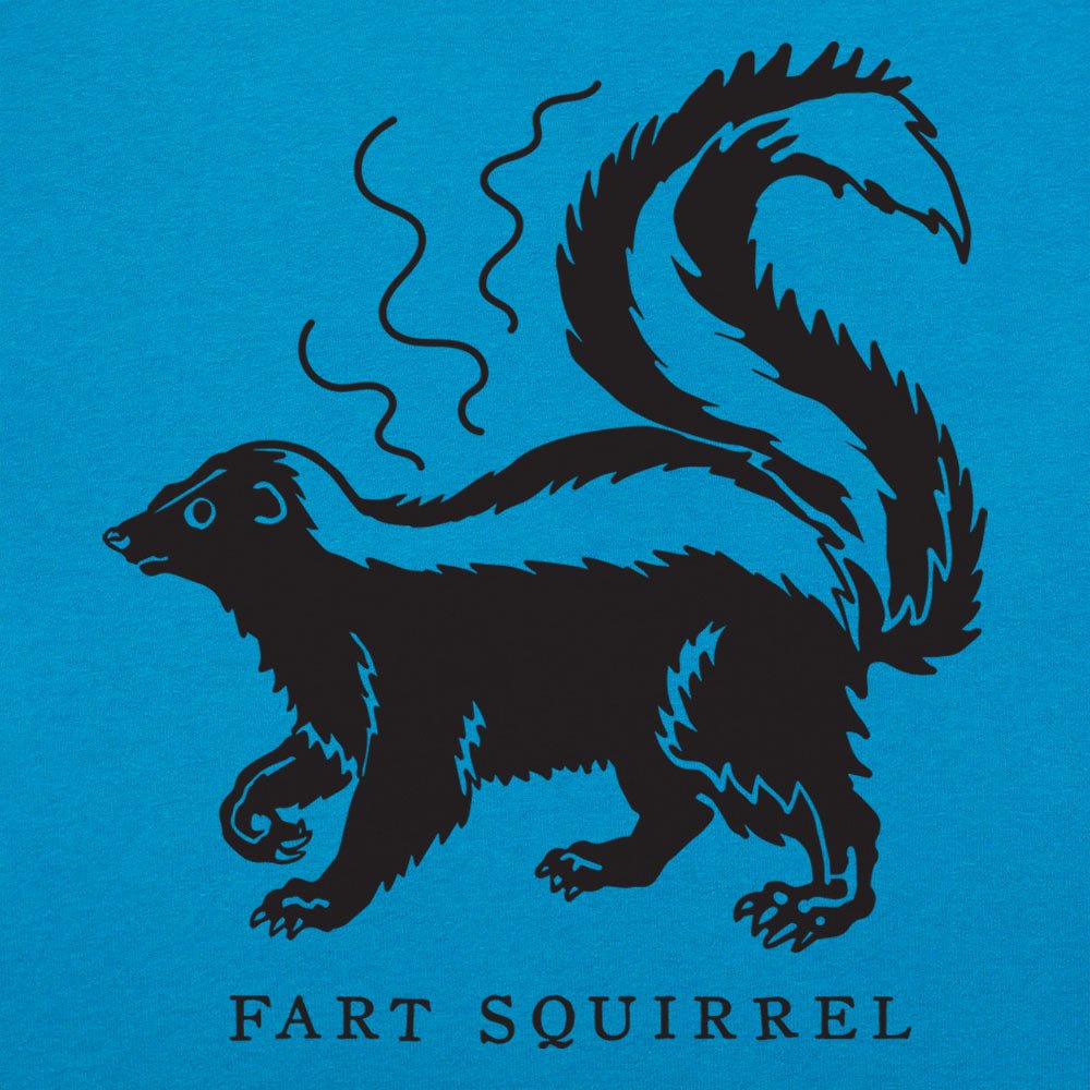 Fart Squirrel Stinky Skunk Cartoon