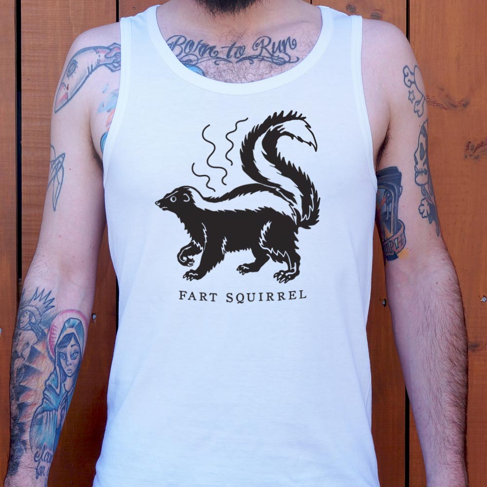 Fart Squirrel Stinky Skunk Cartoon