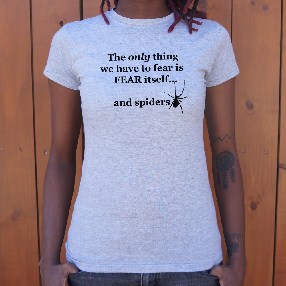 Fear And Spiders Famous Fear Itself Quote with Creepy Spider