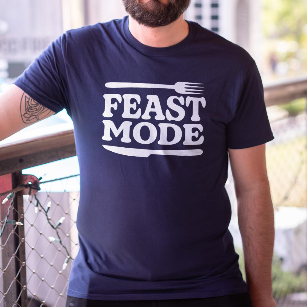 Feast Mode Thanksgiving Dinner Fork and Knife