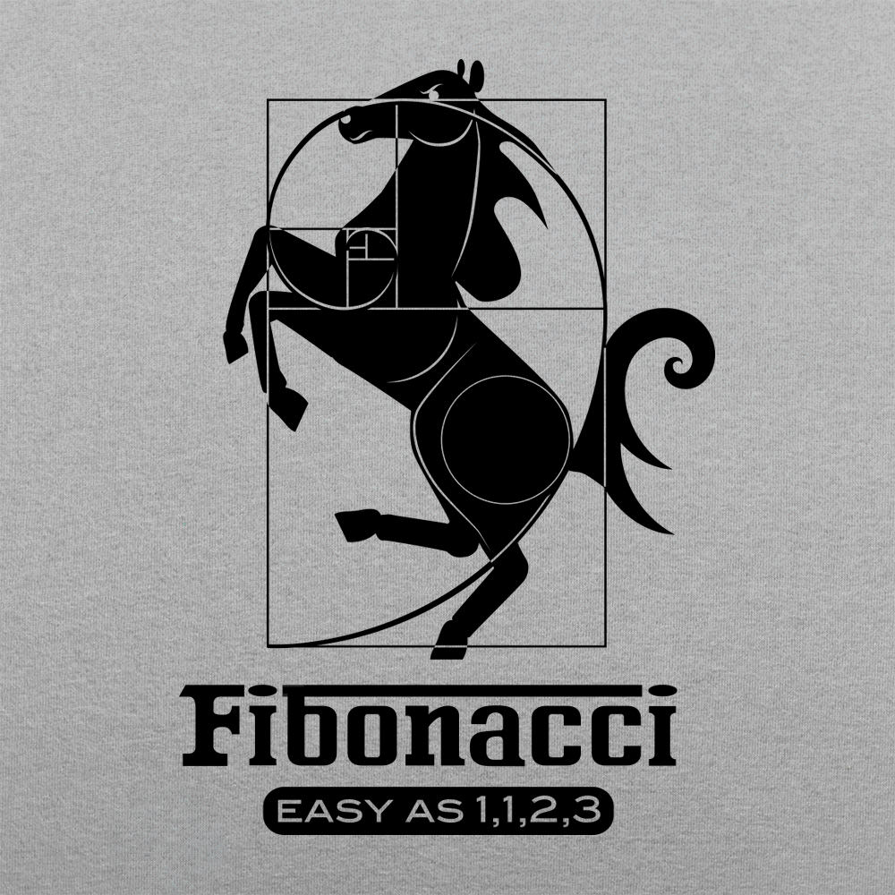 Fibonacci Easy As 1.1.2.3 Golden Ratio Stallion