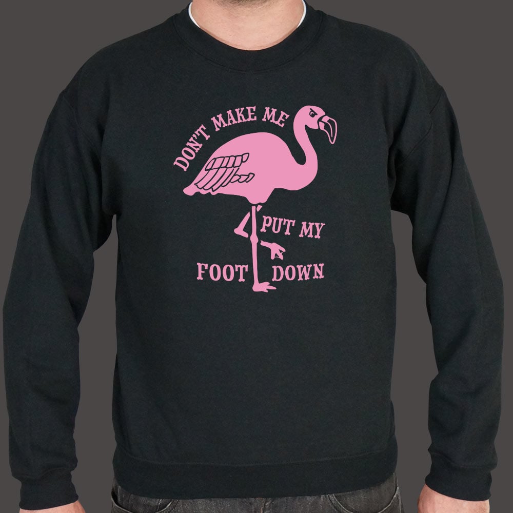 Don't Make Me Put My Foot Down Flamingo