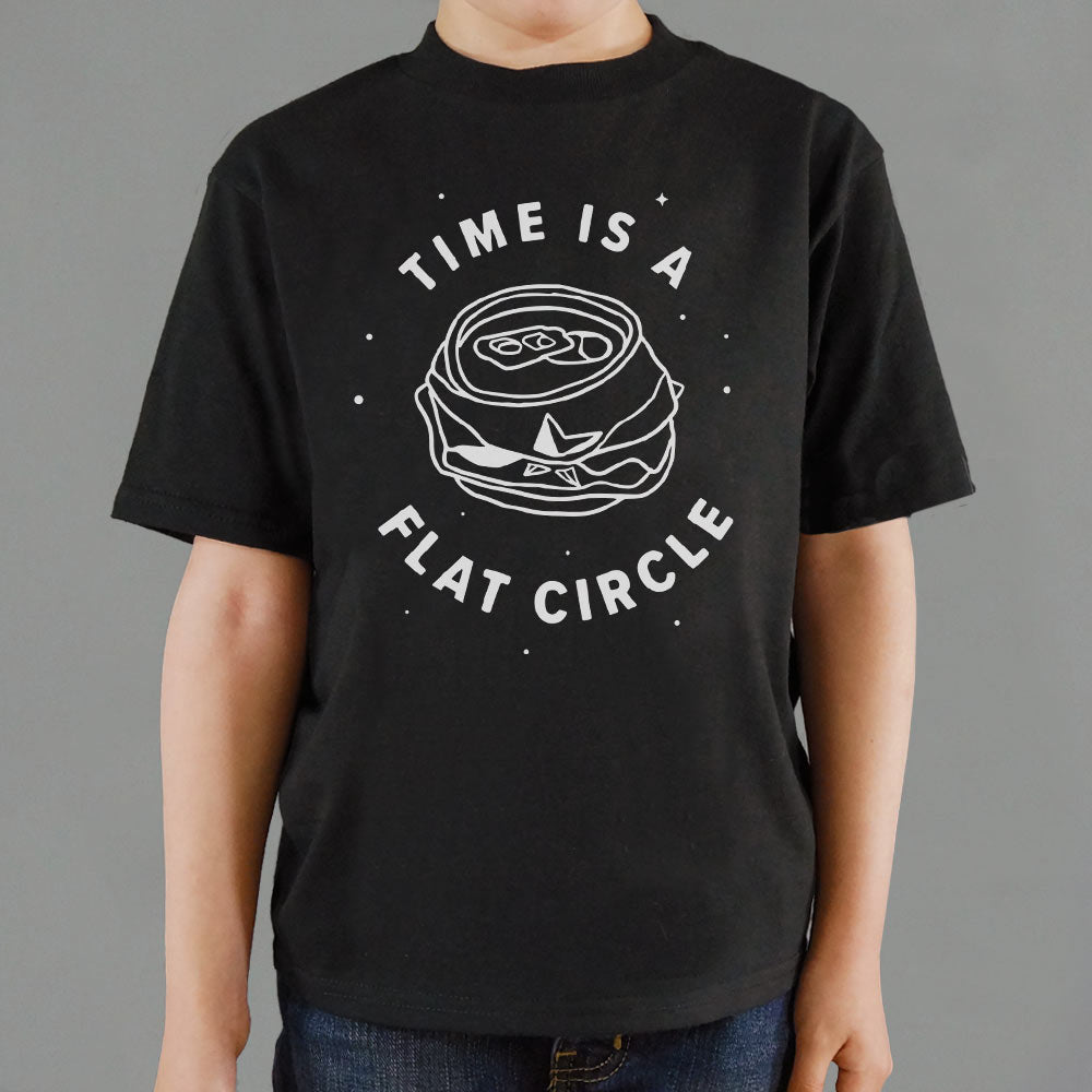 Time Is A Flat Circle Crushed Can Design