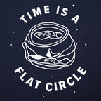 Time Is A Flat Circle Crushed Can Design