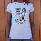 Forest Corgi Fox Illustration