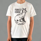 Forest Corgi Fox Illustration
