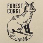 Forest Corgi Fox Illustration