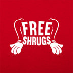Free Shrugs Shrugging Arms Pun on Free Hugs