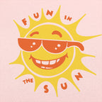 Fun In The Sun Smiling Sunshine Wearing Sunglasses