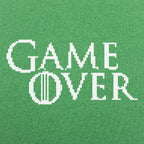 Game Over in Pixelated Fantasy Font