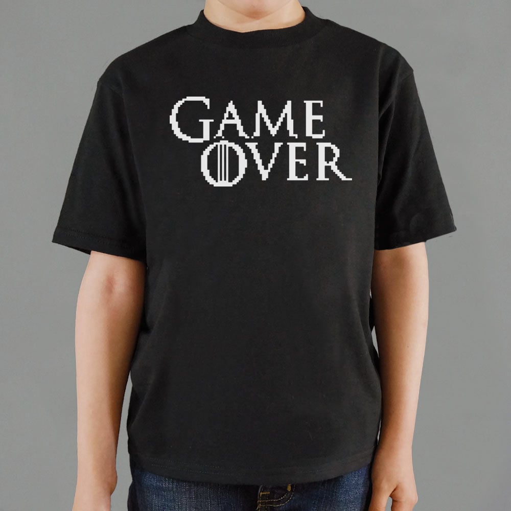 Game Over in Pixelated Fantasy Font