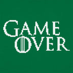Game Over in Pixelated Fantasy Font