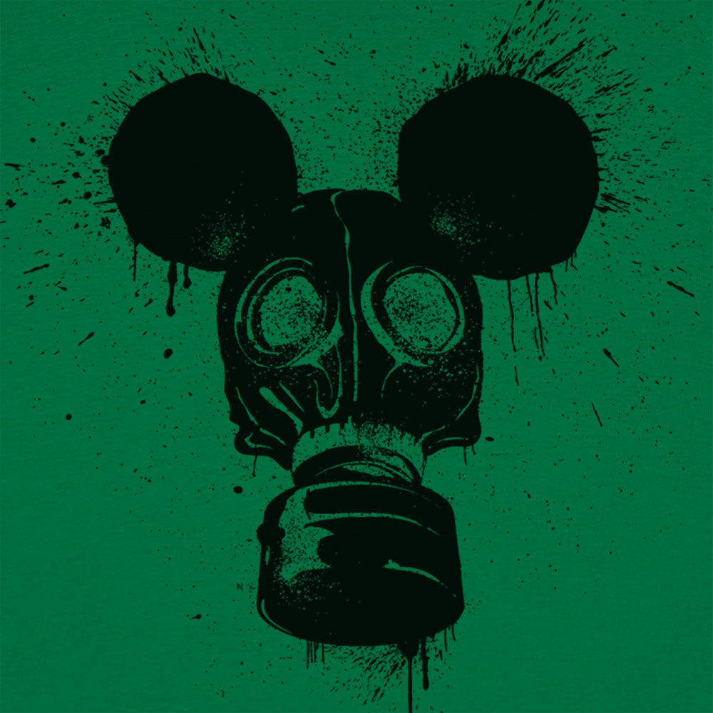 Gas Mousk Cartoon Mouse Wearing a Gas Mask