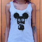 Gas Mousk Cartoon Mouse Wearing a Gas Mask
