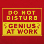 Genius At Work Do Not Disturb Warning Sign