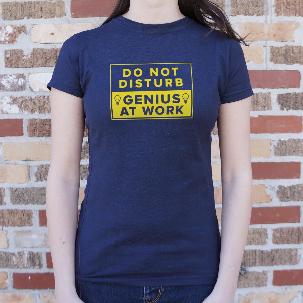 Genius At Work Do Not Disturb Warning Sign
