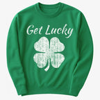 Get Lucky Four Leaf Clover St Patricks Day