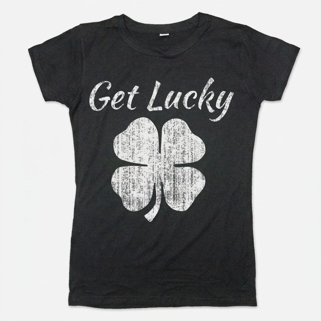 Get Lucky Four Leaf Clover St Patricks Day