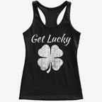 Get Lucky Four Leaf Clover St Patricks Day