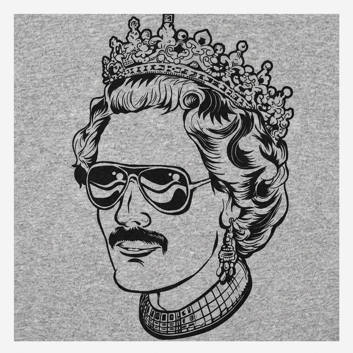 God Shave the Queen Mustached Rock Royalty Mashup