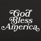 God Bless America Patriotic Script Typography