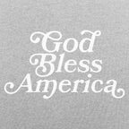 God Bless America Patriotic Script Typography