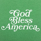 God Bless America Patriotic Script Typography