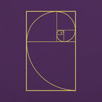Golden Spiral Fibonacci Ratio Geometry