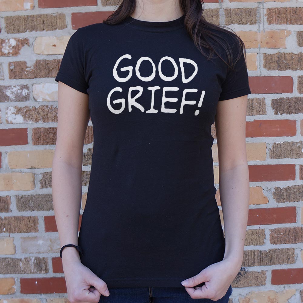 Good Grief Bold Hand Lettered Catchphrase