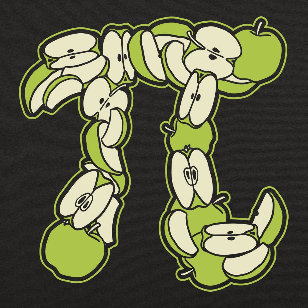 Granny Smith's Pi Symbol Made of Green Apple Slices