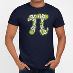 Granny Smith's Pi Symbol Made of Green Apple Slices