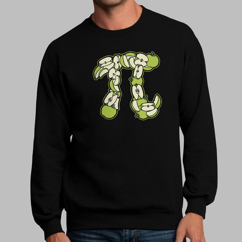 Granny Smith's Pi Symbol Made of Green Apple Slices