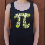 Granny Smith's Pi Symbol Made of Green Apple Slices