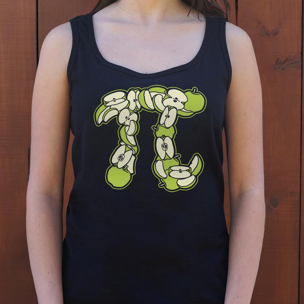Granny Smith's Pi Symbol Made of Green Apple Slices