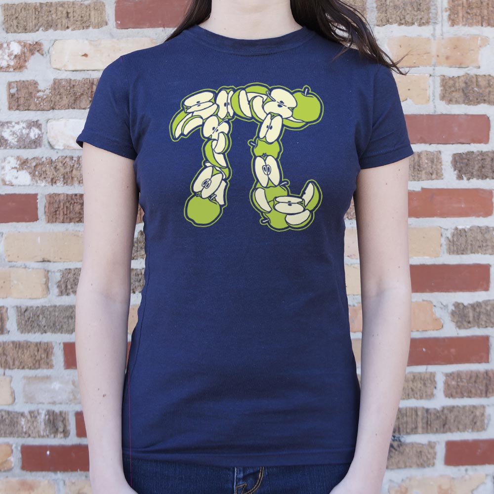 Granny Smith's Pi Symbol Made of Green Apple Slices