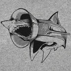 Sharky Boy the Great White Shark in a Cone Collar