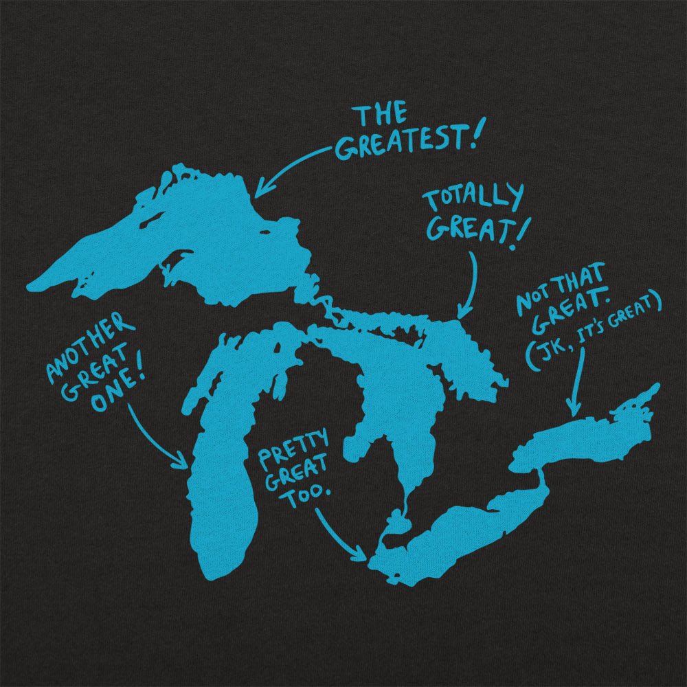 Great Lakes Map Ranked from Greatest to Pretty Great
