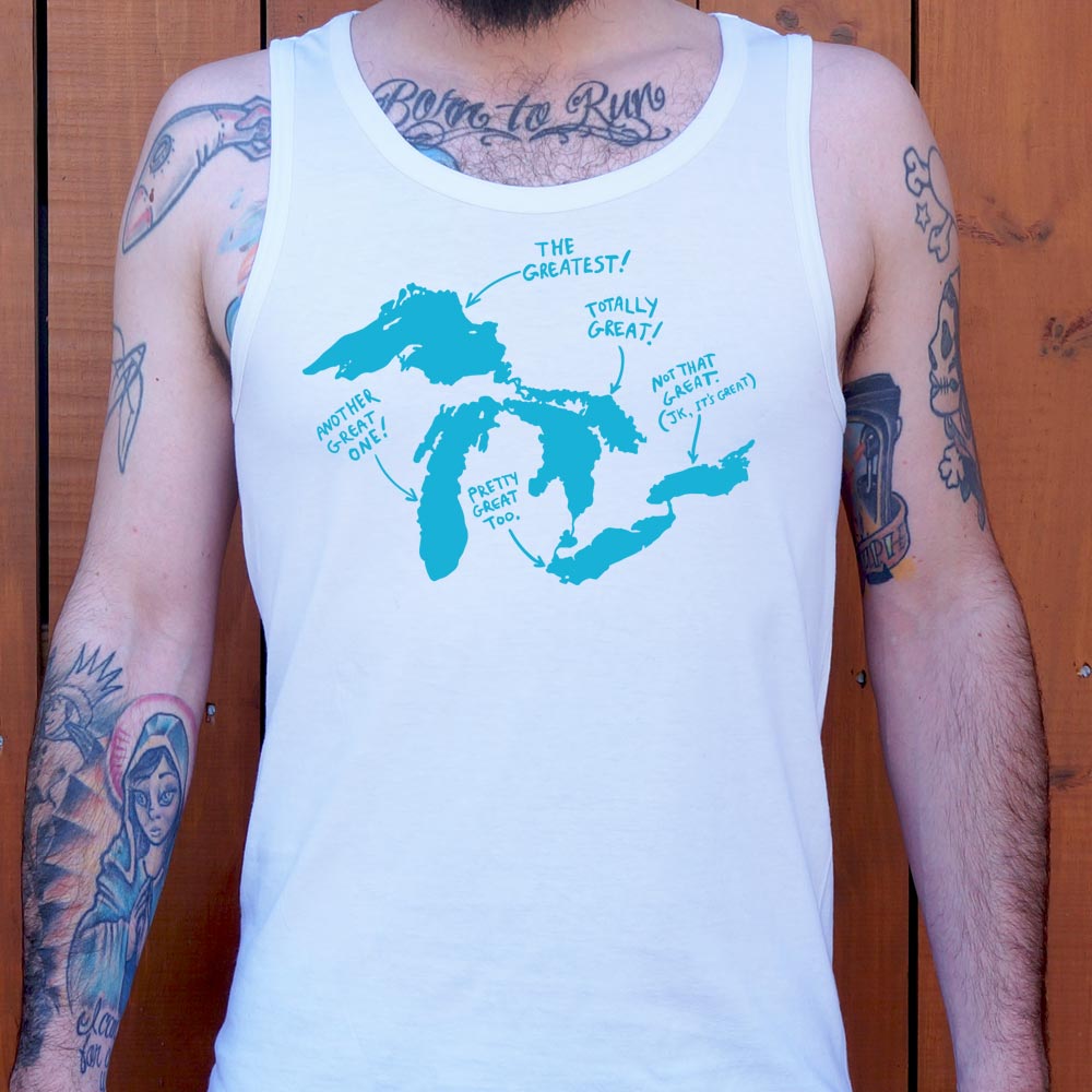 Great Lakes Map Ranked from Greatest to Pretty Great