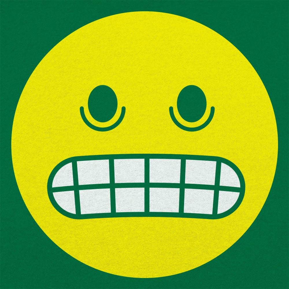 Grimacing Face Yellow Emoji with Clenched Teeth