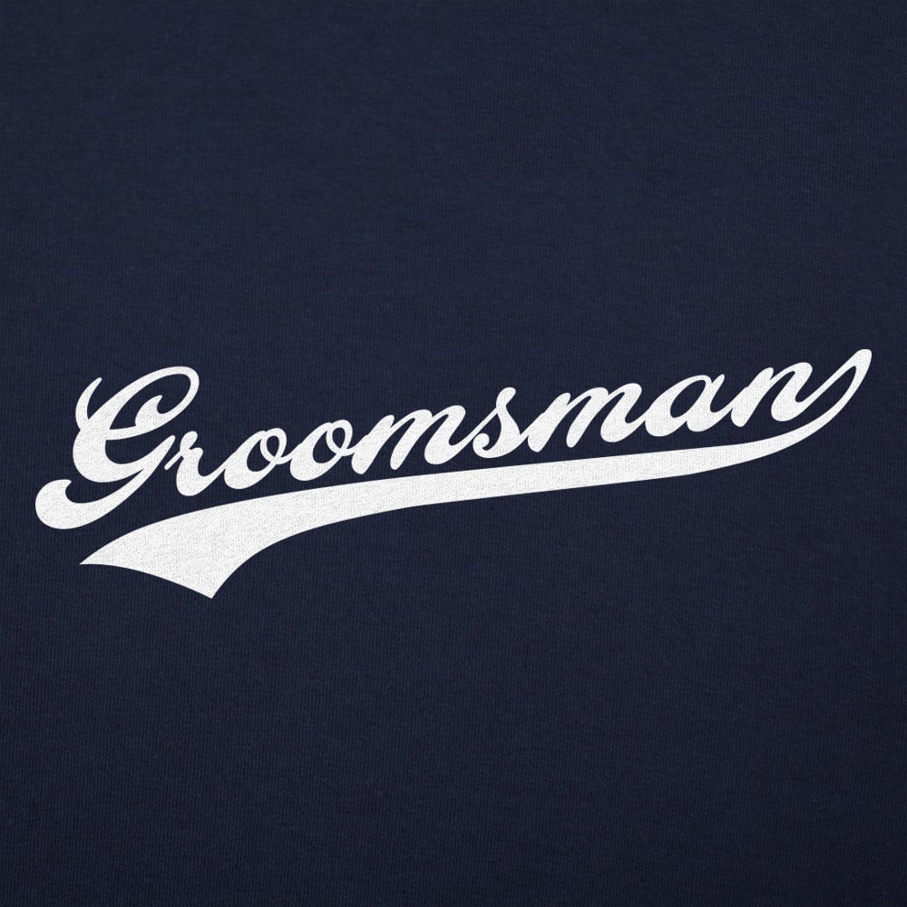 Groomsman Varsity Script Wedding Design