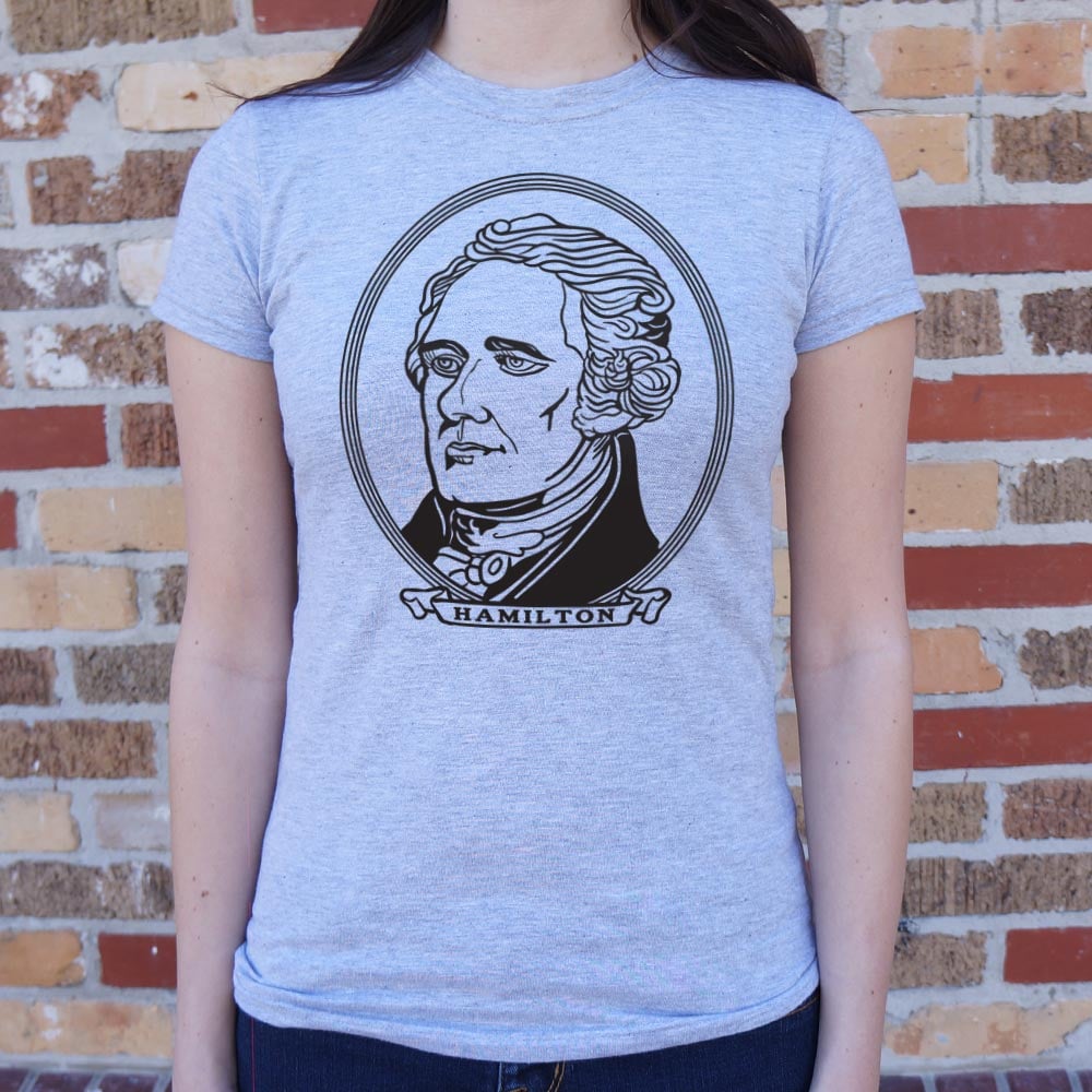 Alexander Hamilton Portrait on Dollar Bill Style Design
