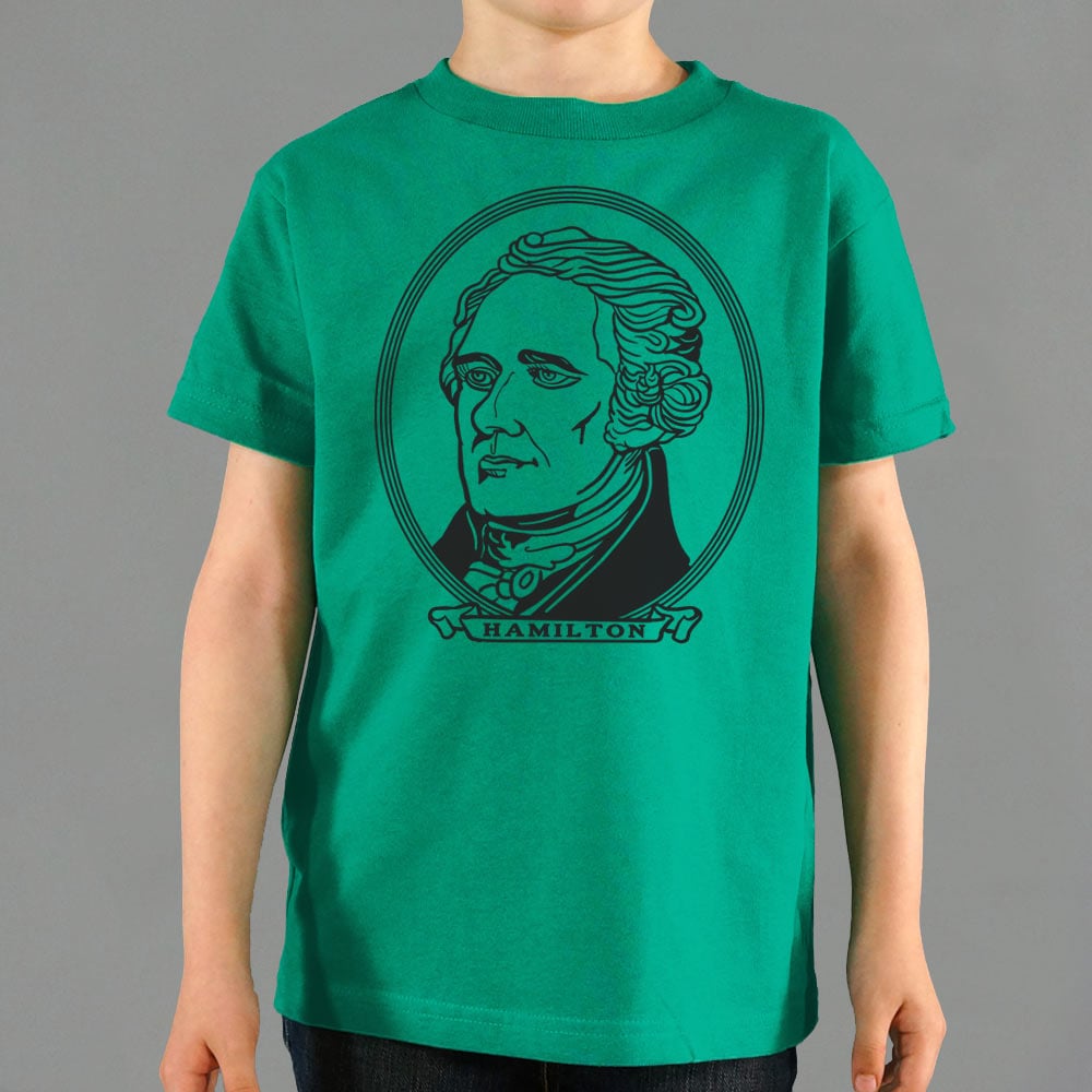 Alexander Hamilton Portrait on Dollar Bill Style Design