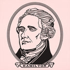 Alexander Hamilton Portrait on Dollar Bill Style Design