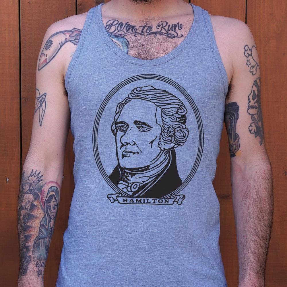 Alexander Hamilton Portrait on Dollar Bill Style Design