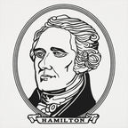Alexander Hamilton Portrait on Dollar Bill Style Design