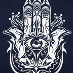 Hamsa Hand with Protective Evil Eye Symbol