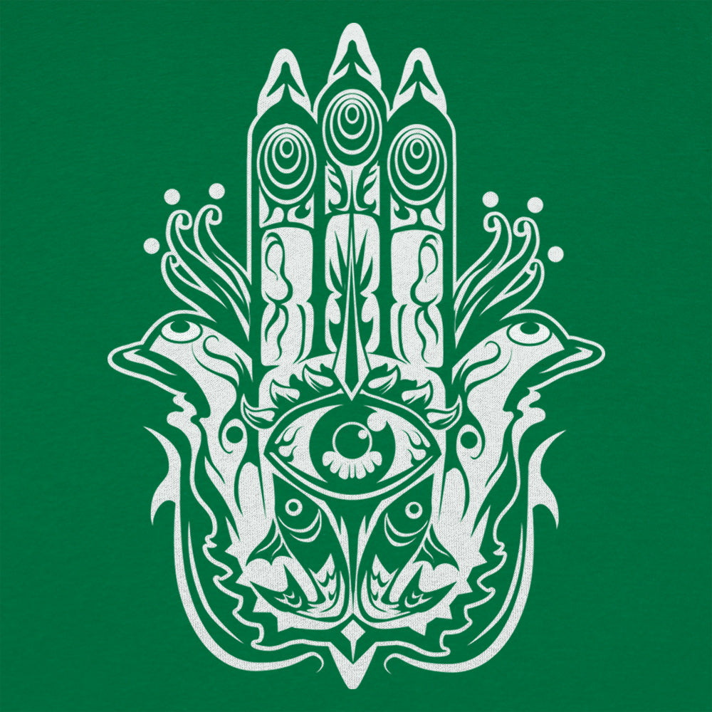 Hamsa Hand with Protective Evil Eye Symbol